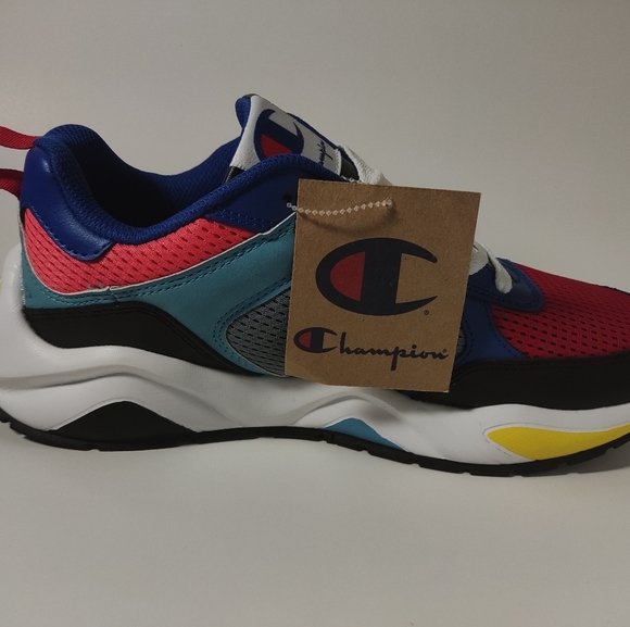 Champion 93Eigtheeen SP Block sneaker Black Multi Size 9.5 - Picture 2 of 5